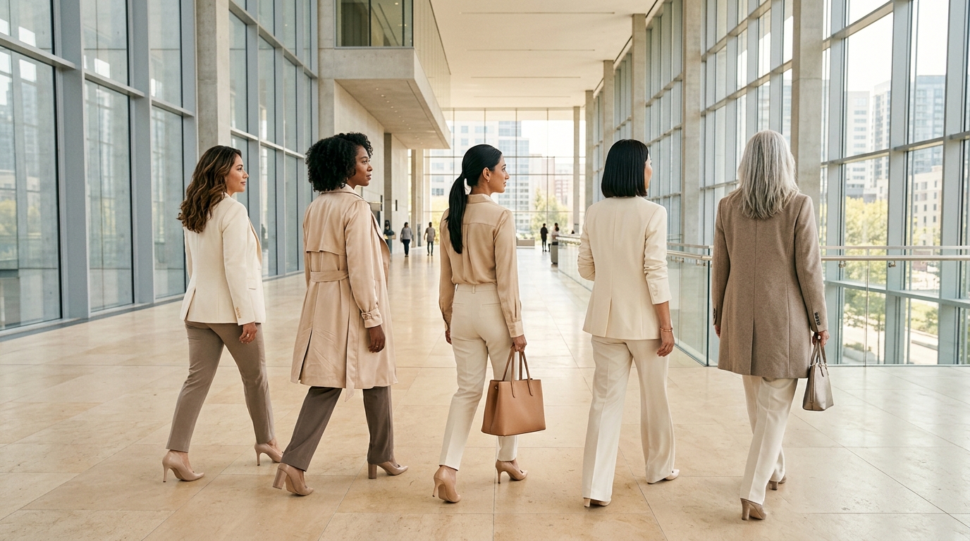 Contemporary women leaders in a structured, professional setting